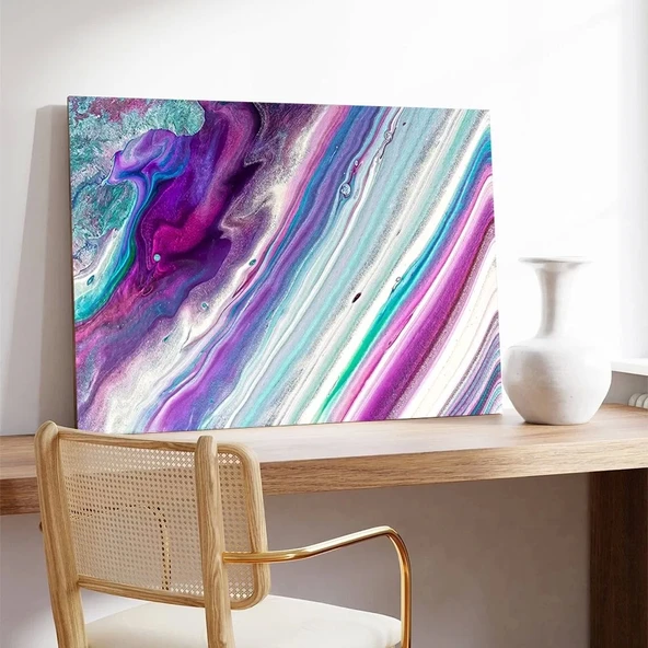 Renkli Sarmal Kanvas Tablo - Resim 3