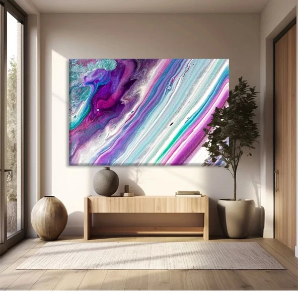 Renkli Sarmal Kanvas Tablo ürün görseli