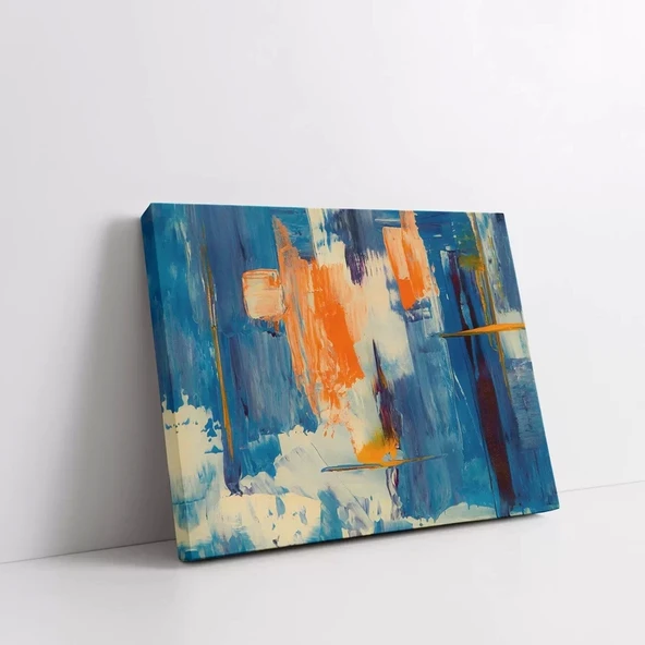 Mavi Derinlik Kanvas Tablo - Resim 2