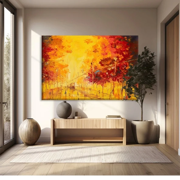 Sonbahar Yangını Kanvas Tablo ürün görseli