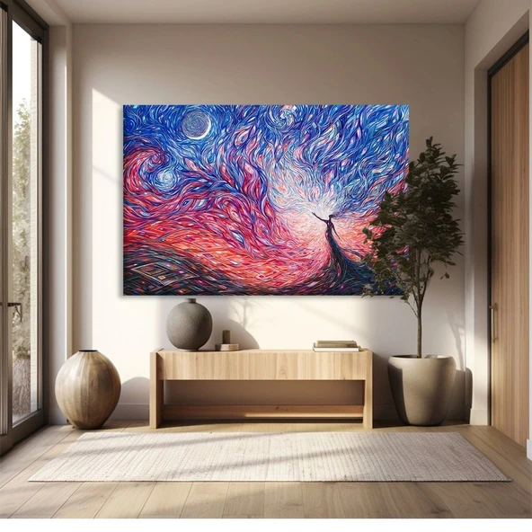 Kozmik Akış Kanvas Tablo ürün görseli
