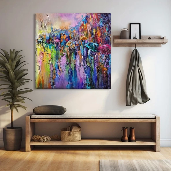 Renk Şelalesi Kanvas Tablo ürün görseli