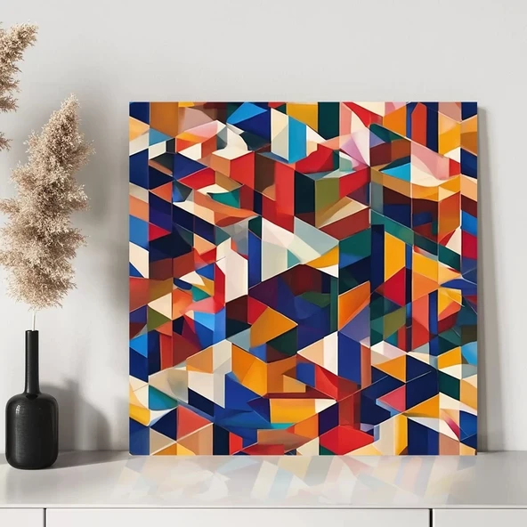 Geometrik Düşler Kanvas Tablo - Resim 3