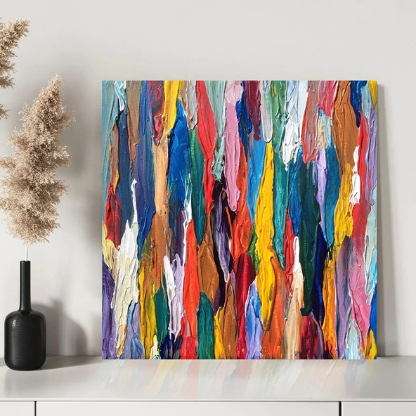Renk Akışı Kanvas Tablo - Resim 3