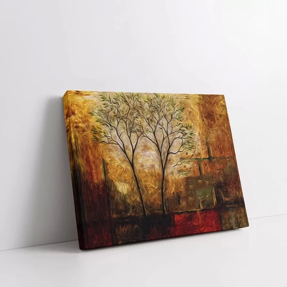 Dört Mevsim Ağacı Kanvas Tablo - Resim 2