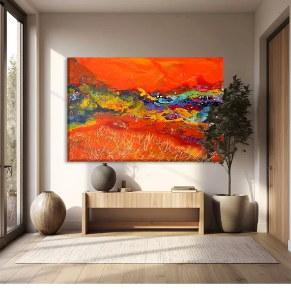 Lav Akışı Kanvas Tablo ürün görseli