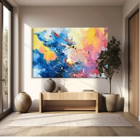 Renkli Dalgalar Kanvas Tablo ürün görseli