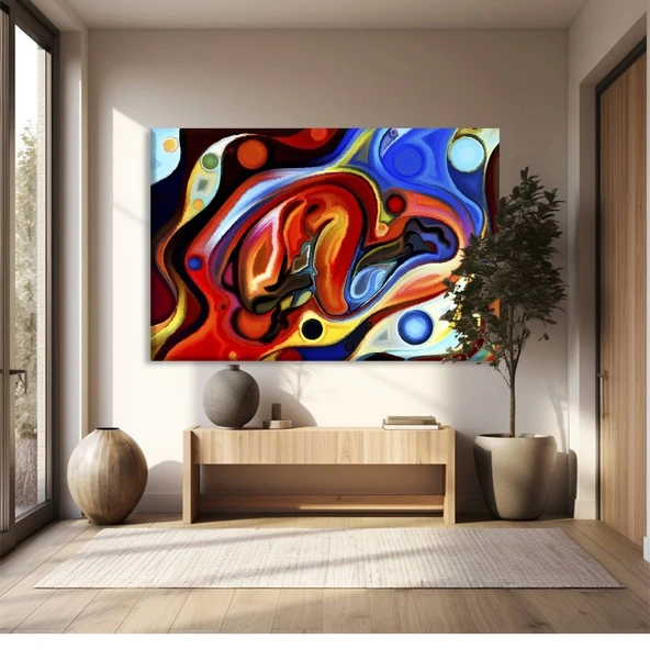 Sıvı Renkler Labirenti Kanvas Tablo ürün görseli