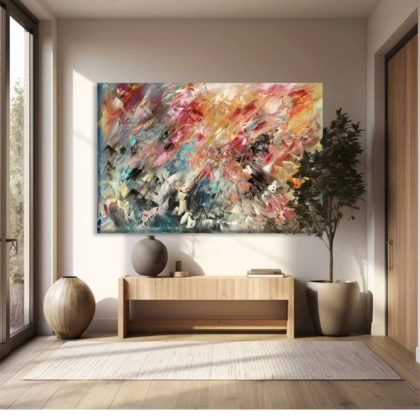 Renk Fırtınası Kanvas Tablo ürün görseli