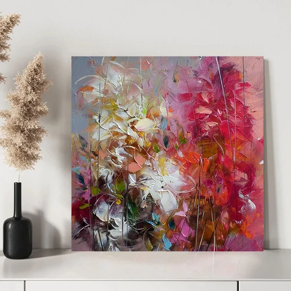 Floral Füzyon Kanvas Tablo - Resim 3