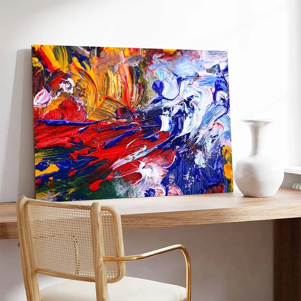 Renkli Kaos Kanvas Tablo - Resim 3