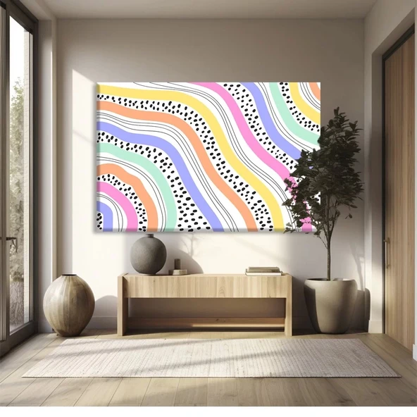 Psikedelik Dalgalar Kanvas Tablo ürün görseli
