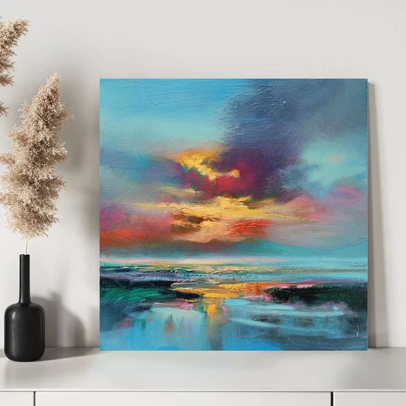 Günbatımı Sükuneti Kanvas Tablo - Resim 3