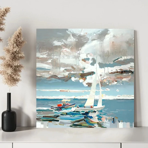 Deniz Feneri Serenadı Kanvas Tablo - Resim 3