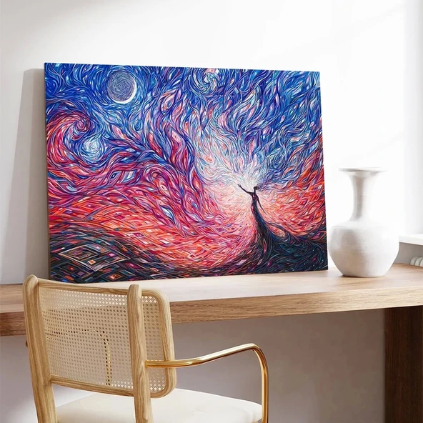 Kozmik Akış Kanvas Tablo - Resim 3