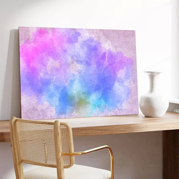 Su Rengi Fantazisi Kanvas Tablo - Resim 3