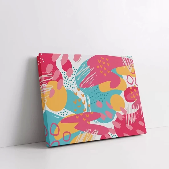 Renk Festivali Kanvas Tablo - Resim 2