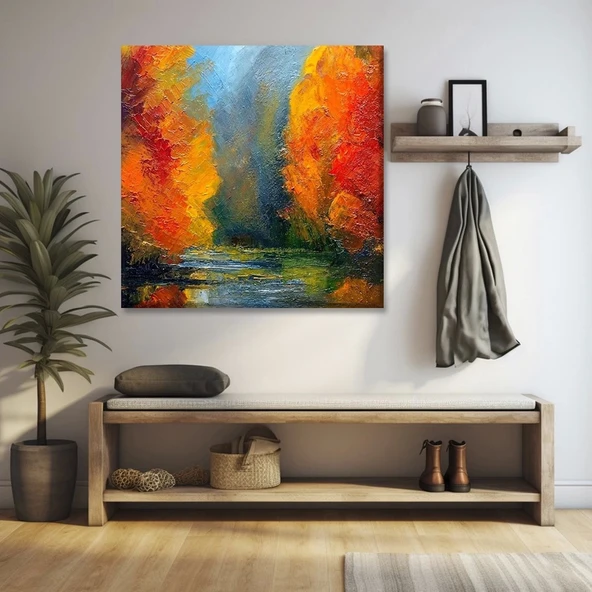 Sonbahar Yangını Kanvas Tablo ürün görseli