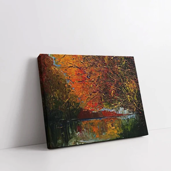 Sonbahar Renk Dansı Kanvas Tablo - Resim 2