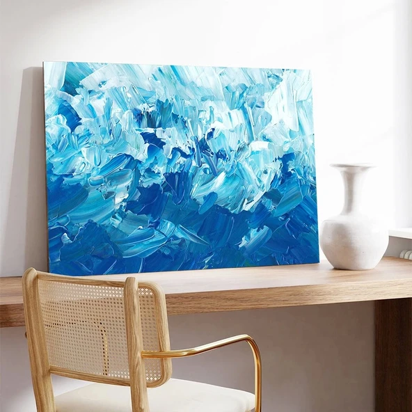 Mistik Mavi Kanvas Tablo - Resim 3