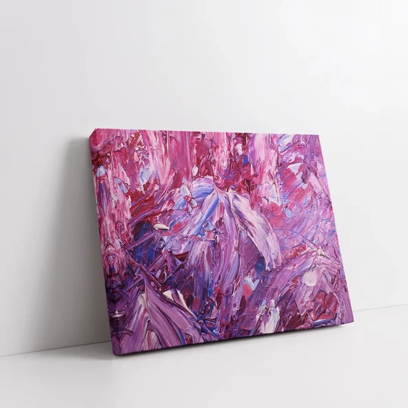 Mor Yaprak Fısıltıları Kanvas Tablo - Resim 2