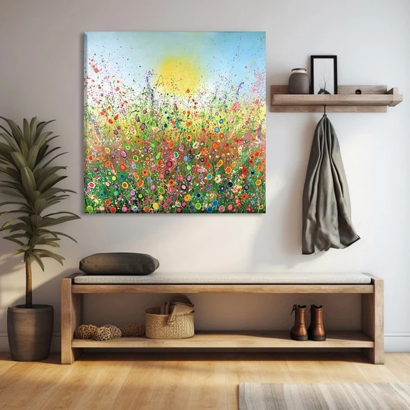 Bahar Çiçeği Yağmuru Kanvas Tablo ürün görseli