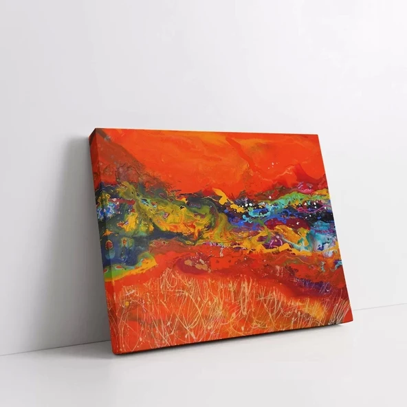 Lav Akışı Kanvas Tablo - Resim 2