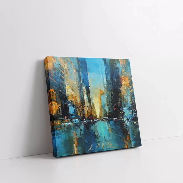 Şehir Yansımaları Kanvas Tablo - Resim 2