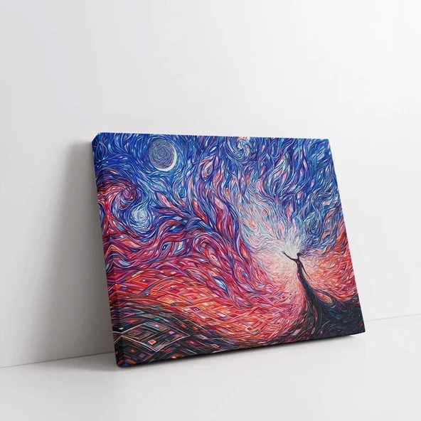 Kozmik Akış Kanvas Tablo - Resim 2