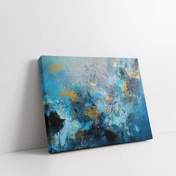 Derin Mavi Sakinlik Kanvas Tablo - Resim 2