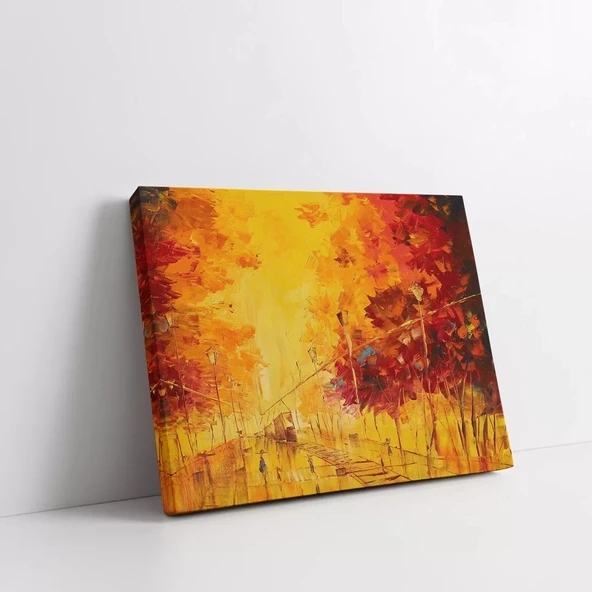 Sonbahar Yangını Kanvas Tablo - Resim 2