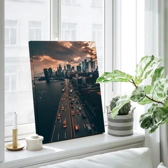 Hareketli Bulvar Kanvas Tablo - Resim 2