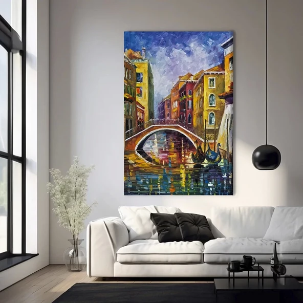 Aşk Köprüsünden Yansımalar Kanvas Tablo ürün görseli