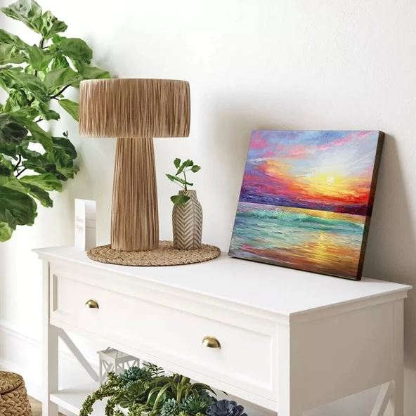 Günbatımının Şiiri Kanvas Tablo - Resim 3