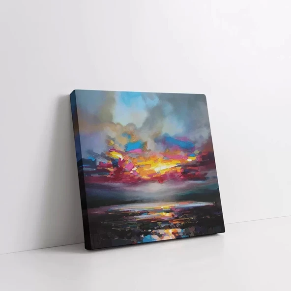 Gökkuşağı Alacakaranlığı Kanvas Tablo - Resim 2