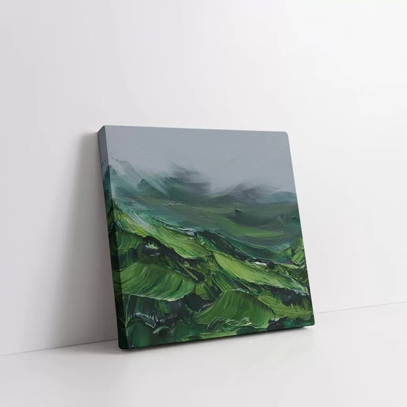 Yeşilin Huzuru Kanvas Tablo - Resim 2