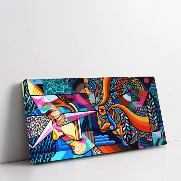 Geometrik Rüyalar Kanvas Tablo - Resim 2