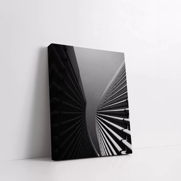 Modern Mimari Şıklığı Kanvas Tablo - Resim 3