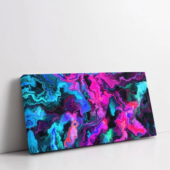 Neon Derinlikler Kanvas Tablo - Resim 2