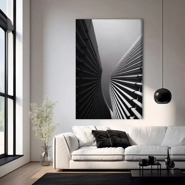 Modern Mimari Şıklığı Kanvas Tablo ürün görseli