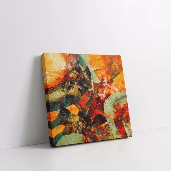 Renkli Kaos Kanvas Tablo - Resim 2