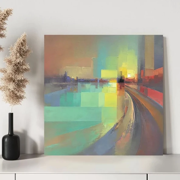 Geceye Doğru Kanvas Tablo - Resim 3