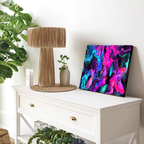 Neon Derinlikler Kanvas Tablo - Resim 3