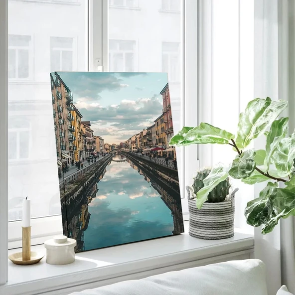 Eski Kent Tramvayı Kanvas Tablo - Resim 2