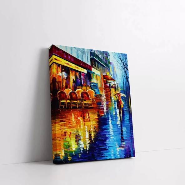 Ay Işığına Vuran Kanal Kanvas Tablo - Resim 3