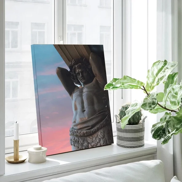 Heykellerin Gölgeleri Kanvas Tablo - Resim 3