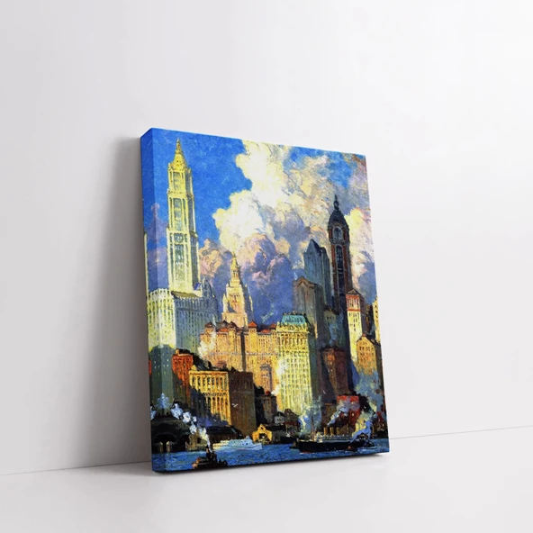 Gün Işığı Altında Metropol Kanvas Tablo - Resim 3