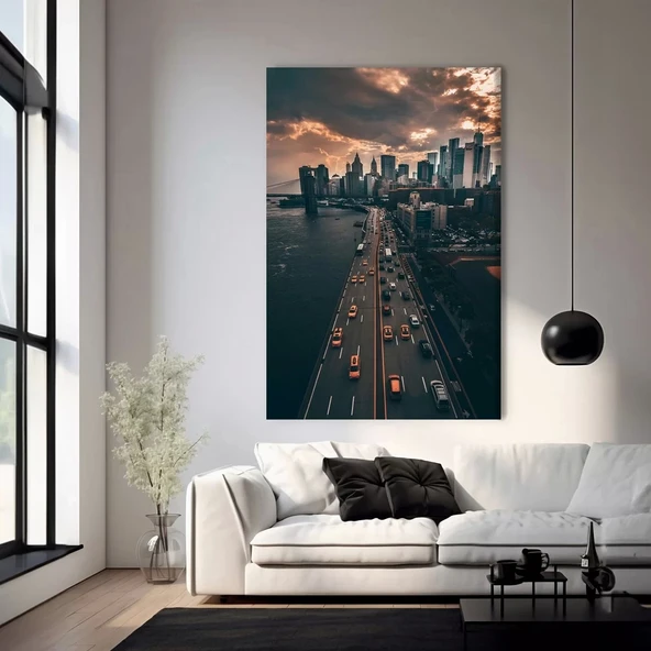Hareketli Bulvar Kanvas Tablo ürün görseli