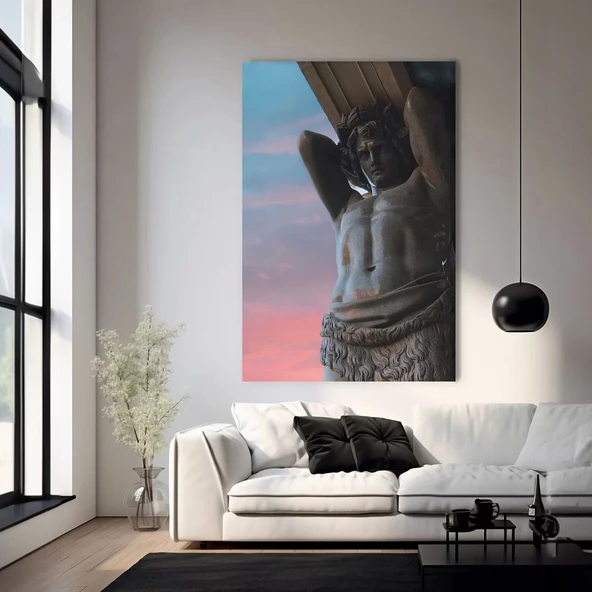 Heykellerin Gölgeleri Kanvas Tablo ürün görseli