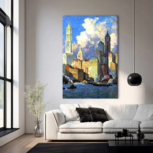 Gün Işığı Altında Metropol Kanvas Tablo ürün görseli